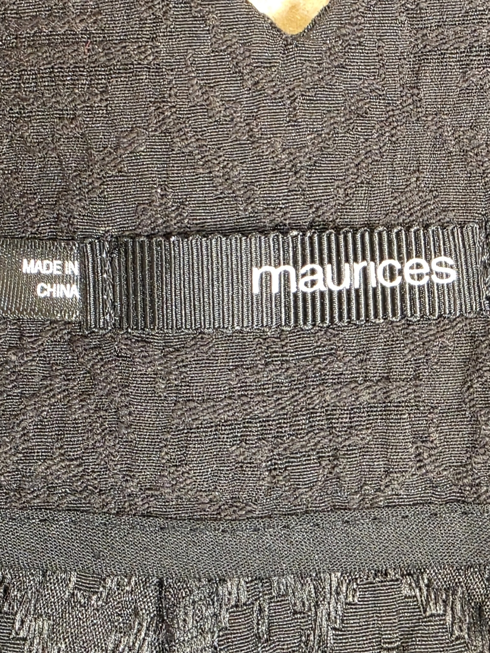 Maurice’s Black Textured Tailored Shorts Size 5/6 Y2K - Picture 4 of 10